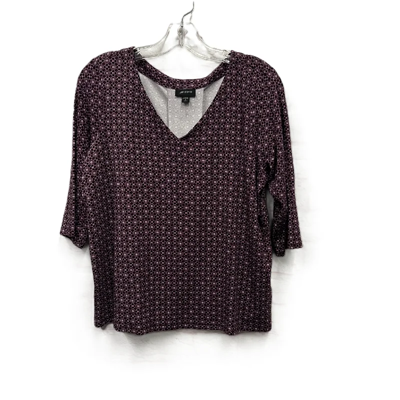 Top 3/4 Sleeve By J. Jill In Purple, Size: Mp