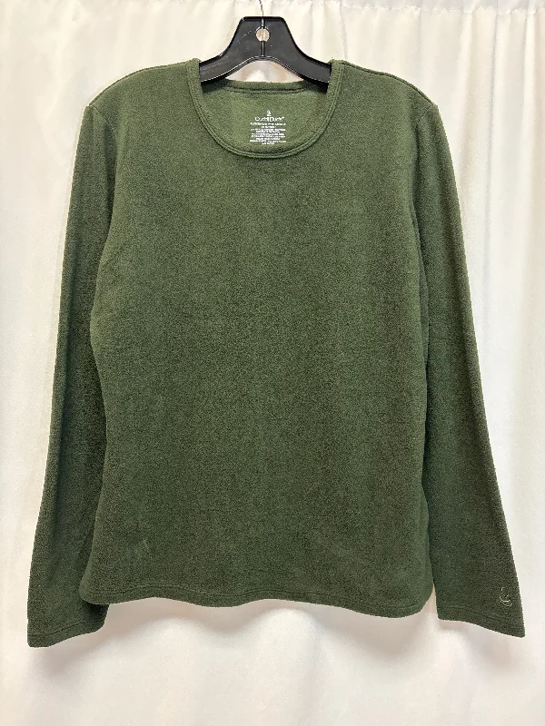 Top Long Sleeve By Cuddl Duds In Green, Size: Xl