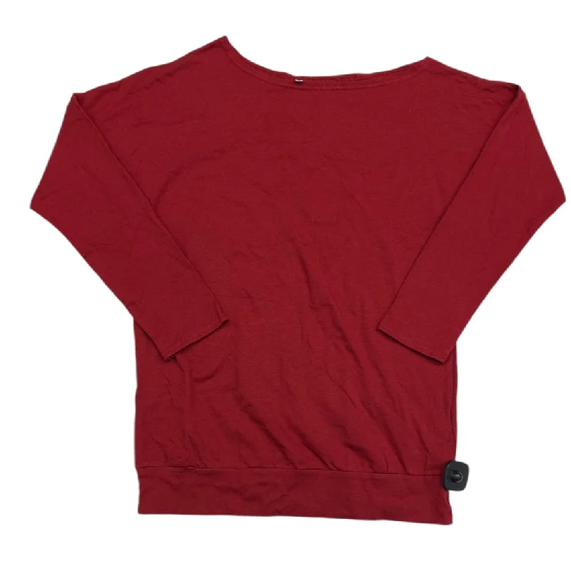 Tunic Long Sleeve By Cmc In Red, Size: M