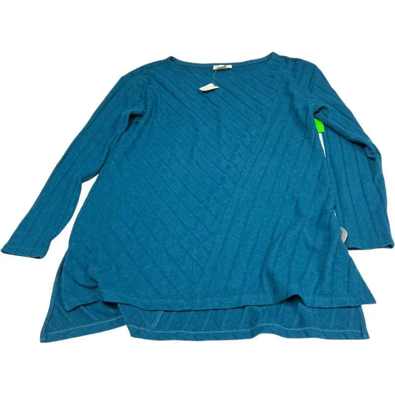 Tunic Long Sleeve By Maeve In Blue, Size: M