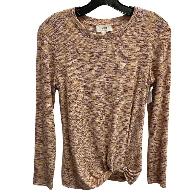 Top Long Sleeve By Loft In Multi-colored, Size: Xs