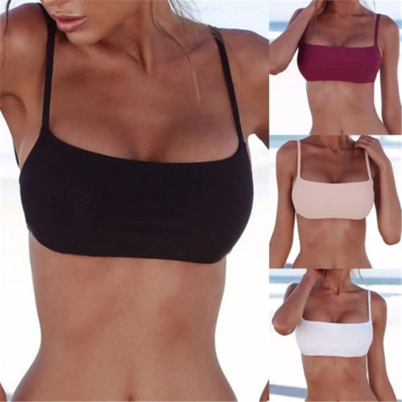 Sexy Women Bikinis Top Separate Female Swimsuit Push Up Bikini