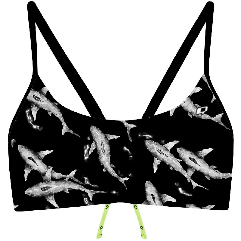 Shark Shiver - Bandeau Bikini Top