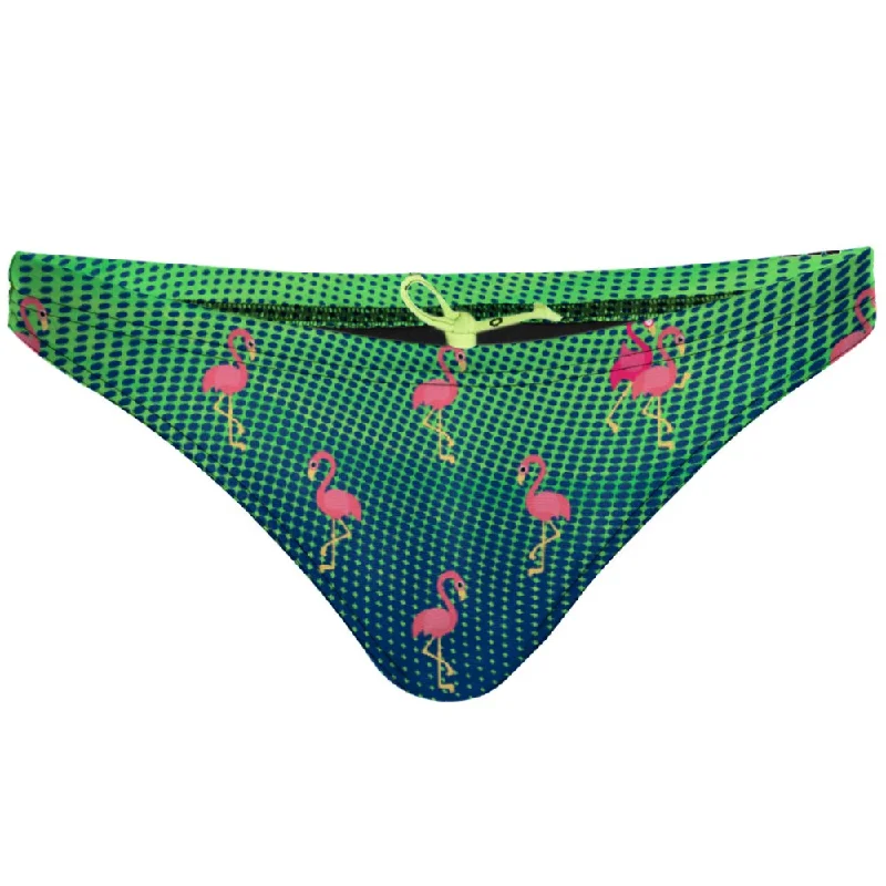 Flamingo Party Tieback Bikini Bottom