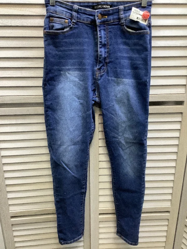 Blue Denim Jeans Skinny Fashion Nova, Size 7