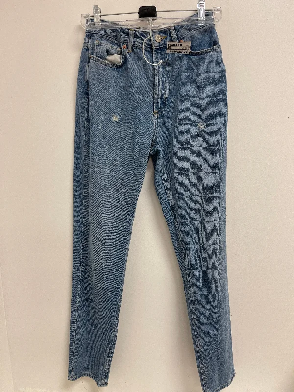 Blue Denim Jeans Straight Bdg, Size 2