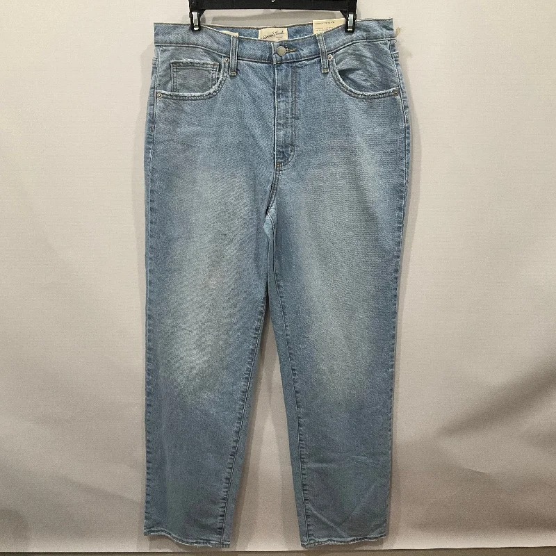 Blue Denim Jeans Straight Universal Thread, Size 12