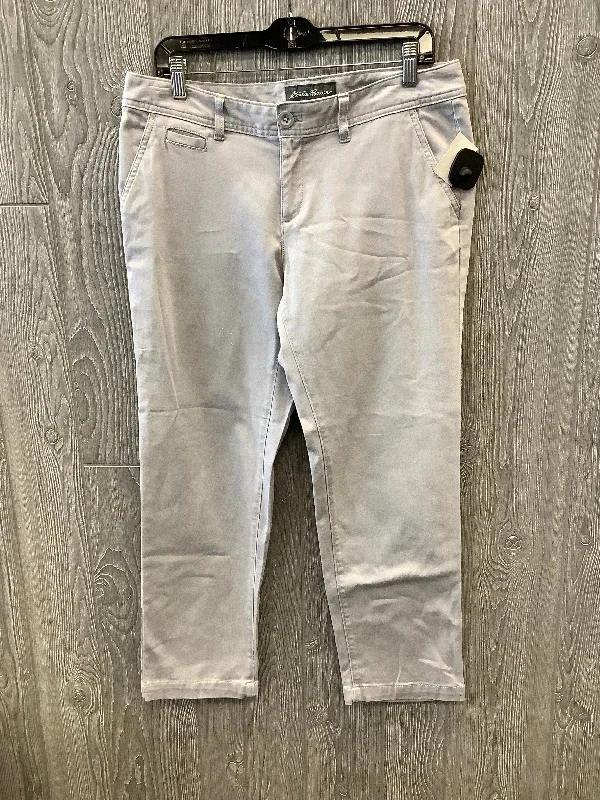 Grey Jeans Straight Eddie Bauer, Size 8