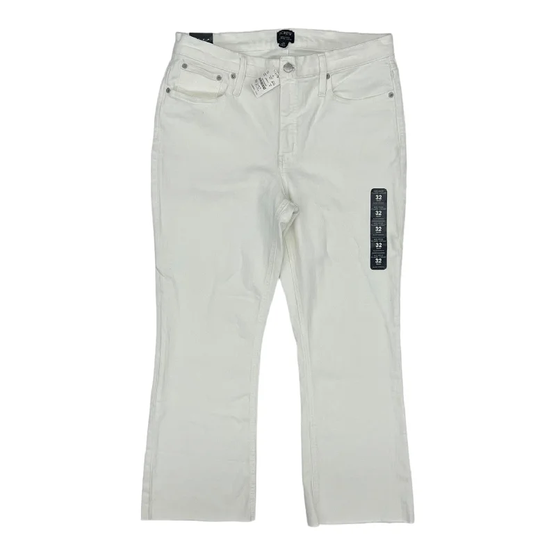 WHITE JEANS CROPPED by J. CREW Size:14