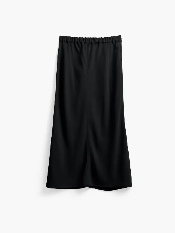 Women's Swift Satin Reversible Skirt - Black