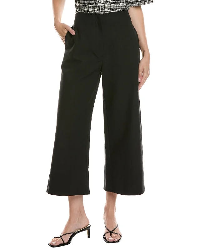 GANNI Cropped Wide Leg Pant