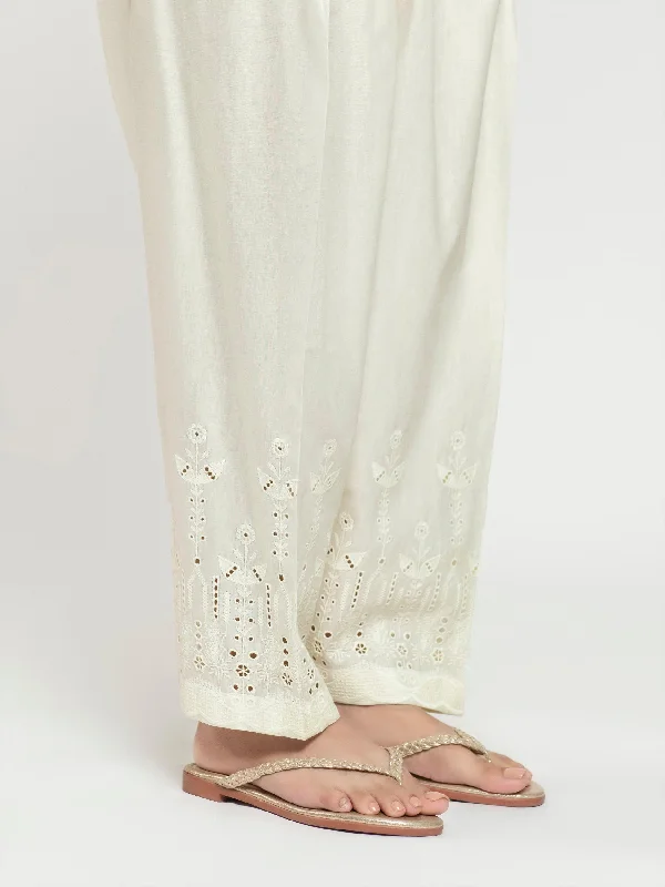 Embroidered Cambric Shalwar