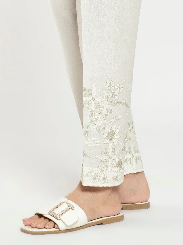 Embroidered Cambric Trouser