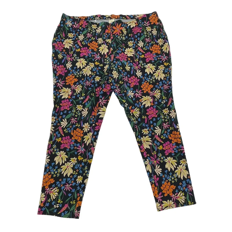 Pants Other By Faded Glory In Floral Print, Size:4X