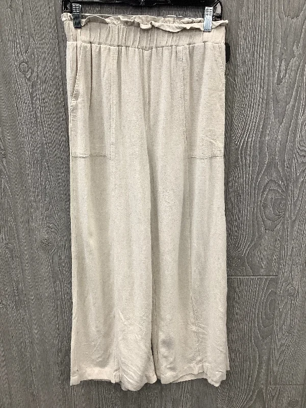 Pants Wide Leg By Pink Lily In Tan, Size: 8