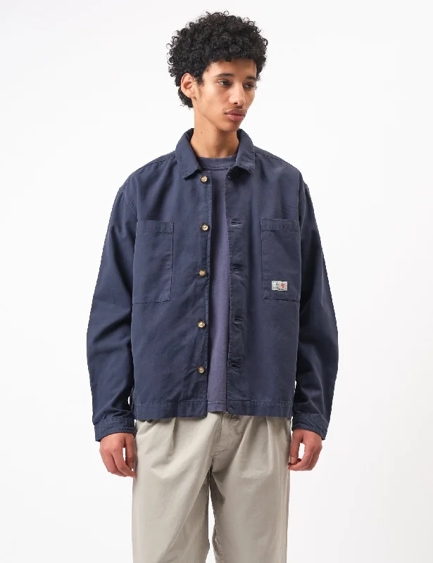 Bhode Hunting Overshirt Twill - Night Sky Blue