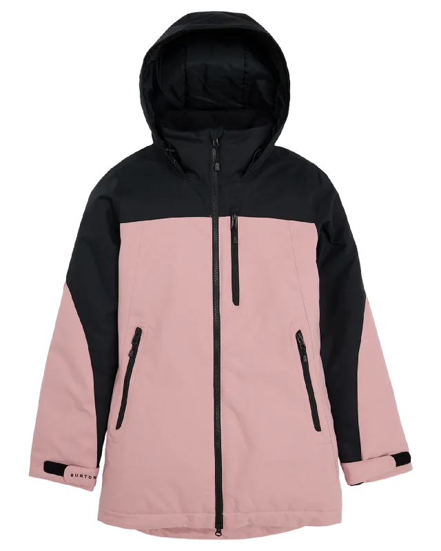 Burton Women's Lelah 2L Snow Jacket - True Black/Powder Blush