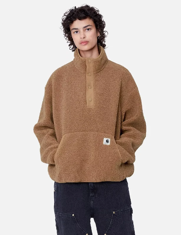 Carhartt WIP Women's Elliot High Neck Fleece Liner - Peanut Brown