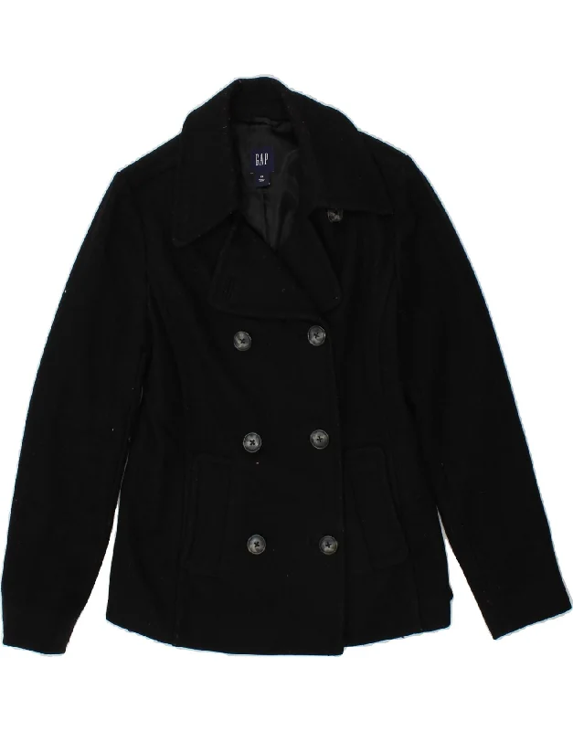 GAP Womens Pea Coat UK 6 XS Black