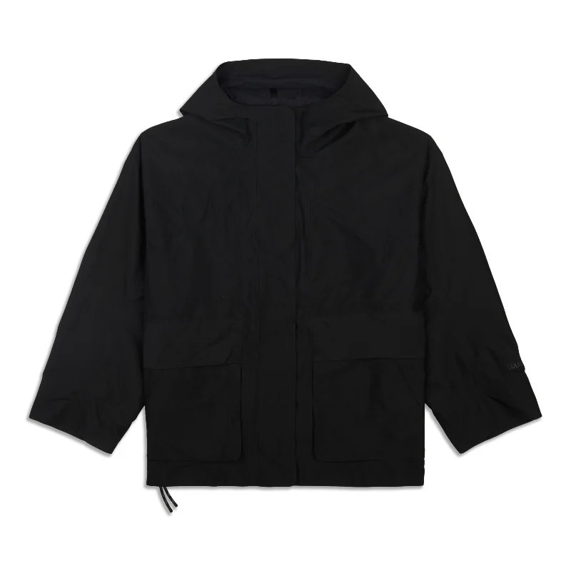 Oversized Hooded Rain Jacket - Resale