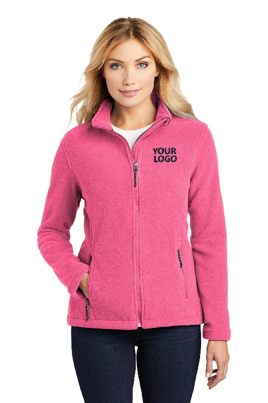 Port Authority Ladies Value Fleece Customized Jackets, Pink Blossom