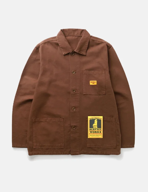 Service Works Canvas Coverall Jacket - Brown