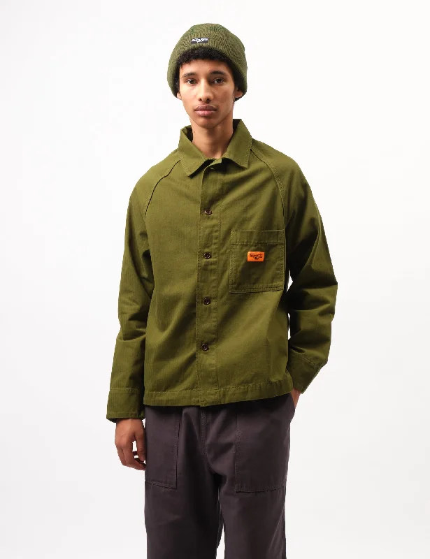 Service Works Herringbone FOH Jacket - Pesto