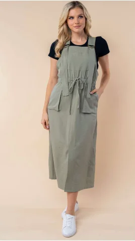 Maysen Overall Dress (Sage)