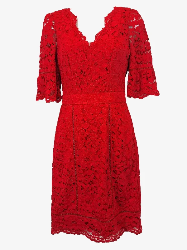 Review Cocktail 3/4 Sleeve Midi Dress Size 6