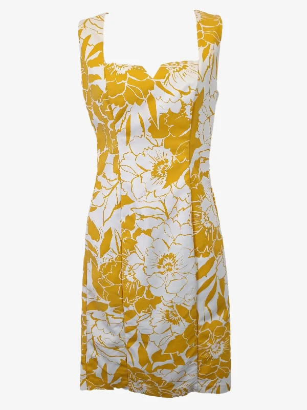 Review Sunshine Bloom Tailored Midi Dress Size 6