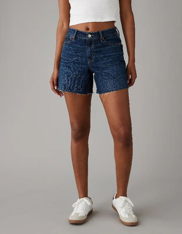 AE Strigid Super High-Waisted 6" Relaxed Denim Short