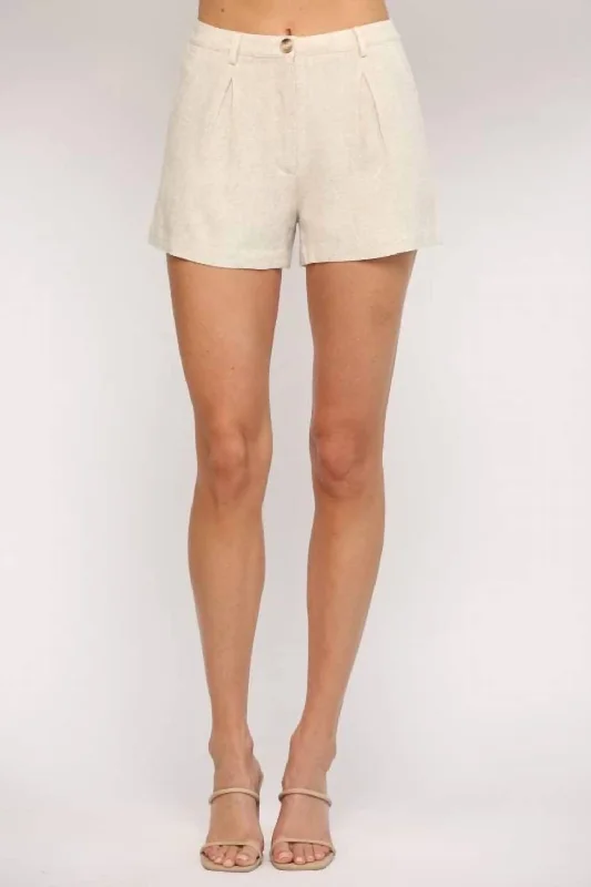 Linen Short In Cream