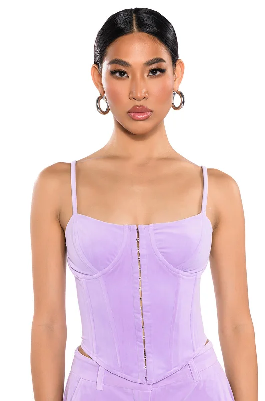 STYLIST VELVET CORSET TOP