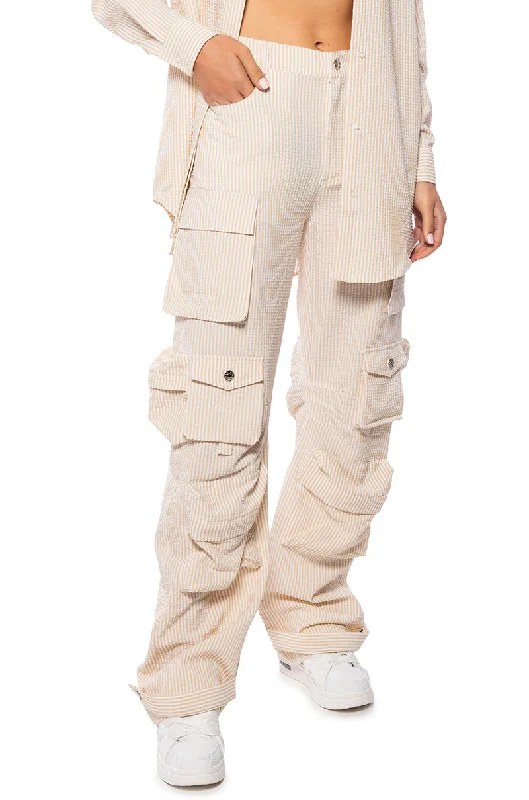 TOTO SEERSUCKER CARGO PANT