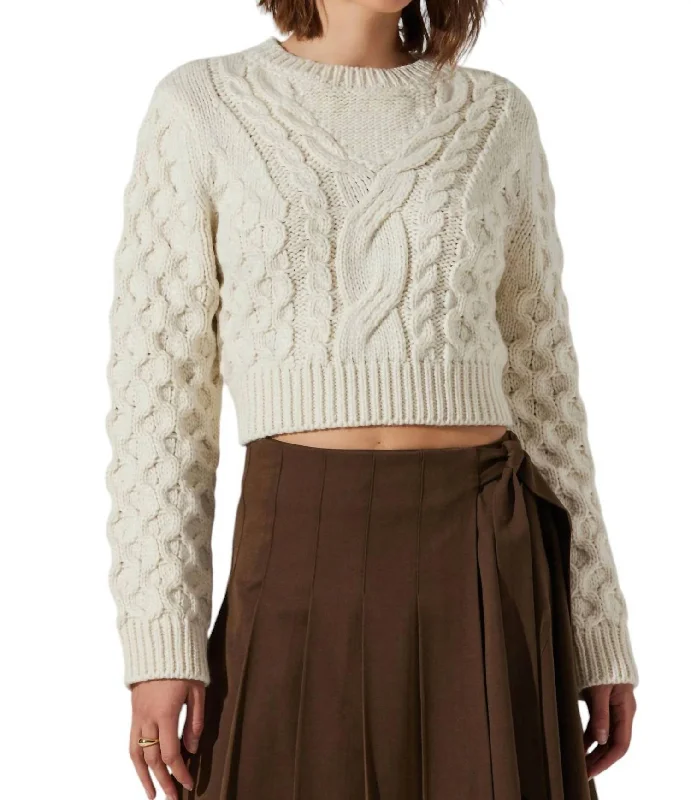 Caila Sweater In Off White