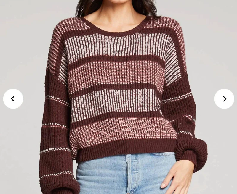 Kimora Sweater Top In Multicolor