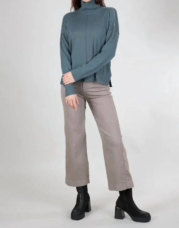 Relaxed Turtleneck Sweater In Heron