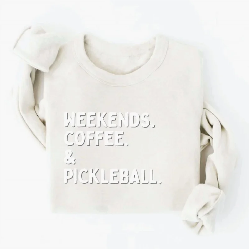 Women's Pickleball Crewneck Sweatshirt In Puff